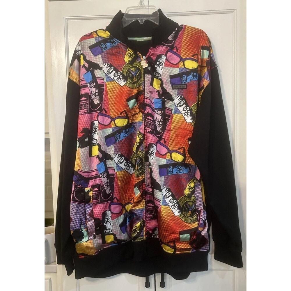 South Pole Men’s 2XL Track Jacket Color Explosion Graffiti Spray Can Streetwear